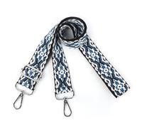 Iridsmole 3.8cm Wide Shoulder Strap for Bag, Universal Replacement Bag Straps Black White Blue, Adjustable Handbag Straps for Men, Women Crossbody Messenger Strap for Bags