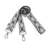 Iridsmole 3.8cm Wide Shoulder Strap for Bag, Universal Replacement Bag Straps Black White Grey, Adjustable Handbag Straps for Men, Women Crossbody Messenger Strap for Bags