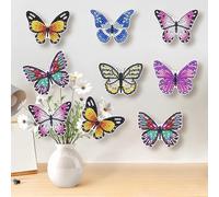 Iridsmole Arts and Crafts for Kids Age 6 7 8 9 10, Diamond Painting Art for Kids, Gifts for 8 9 10 Year Old Girls, DIY 3D Butterfly Canvas Creative Birthday Presents Toy for 5-12 Girl Home Decorate