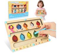 Iridsmole Montessori Toys for 3 4 5 Year Old Boys & Girls, Dinosaur Toys for Boys, Magnetic Maze Toy Counting Matching Games, Montessori Toddler & Baby Maze STEM Fine Motor Skills Birthday Gifts
