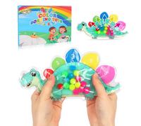 Iridsoorle Dinosaur Sensory Toys for Toddlers 1-3 Year Old - Educational Color Sorting & Squeeze Fidget Toys, Travel Plane Activities for Babies, Learning Shape Sorter Gift for Boys Girls Age 1 2 3