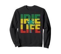 Irie Life Rasta Colors Jamaica Jamaican Reggae Music Vibes Sweatshirt