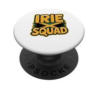 Irie Squad Jamaican Reggae Culture Pride Vibes Cool Jamaica PopSockets Adhesive PopGrip