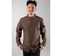 Iriedaily - Samuel LS Dark Coffee - Shirt - brown - M - 100% Organic Cotton,Cotton M