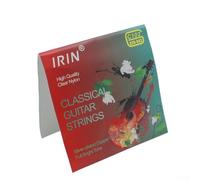 IRIN 6 Pack Nylon Guitar Strings for Classical Guitars, Soft and Comfortable for Beginners, Warm Vibrant Tone, Transparent & White Set