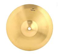 IRIN Durable Brass 10in Splash Cymbal Premium Musical Instrument Accessory for Drum Set Professional Drummers Music Lovers Gold Color 10 Inch Size