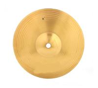 IRIN Durable Brass 8in Cymbal Musical Instrument Accessory for Drum Set Premium Brass Material Vibrant Sound Professional Music Lovers Drummers Gold 7.9in