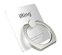 iRing Original - Include Hook Mount for Wall or Car Cradle. AAUXX Cell Phone Ring Grip Finger Holder, Mobile Stand, Kickstand, iPhone, Android, Smartphones, Tablets. (Pearl White)