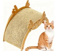 IRIRI Chinese Zodiac Cat Scratcher Cute Cat Shaped Corrugated Cardboard Scratching Post for Indoor Cats Durable Zodiac Design(Dragon)