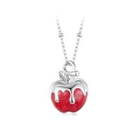IRIRI Christmas Apple Openable Necklace for Women - S925 Sterling Silver Adjustable Chain, Hypoallergenic Nickel Christmas & Birthday Present