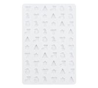 IRIRI Christmas Cookie Cutters Set - Food-Safe Silicone, Eco-Friendly Baking Molds for Festive DIY Cookies, Gingerbread & Holiday Treats | Gift for Bakers, Parents & Kids(White)