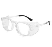 IRIRI Men's Moisture Chamber Glasses | Anti-Blue Light & Anti-Pollen Goggles | Fog-Resistant UV400 Protection | Dry Eye Relief For Office & Outdoor Use(Clear)