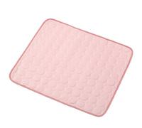 IRIRI Pet Ice Silk Cooling Mat with 3D Massage Nodes | For Dogs & Cats | Dual-Sided Summer Cooling & Breathable Mesh | Home & Floor Use(Cool Pink,M)