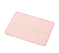 IRIRI Pet Ice Silk Cooling Mat with 3D Massage Nodes | For Dogs & Cats | Dual-Sided Summer Cooling & Breathable Mesh | Home & Floor Use(Comfortable Light Pink,XXL)