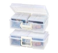 IRIS 2Pack 4" x 6" Large Photo and Craft Keeper,12 cases Includes, Clear