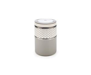 Iris Barcelona - Double Lunch Box, Thermal Lunch Box Made of 18/8 Stainless Steel, 2 Compartment Lid, Insulated Lid, Handle, Anti-Vacuum Valve and BPA Free, 900ml Grey