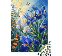 Iris Butterfly Flower 1000pcs Mini Puzzle For Adults Challenging