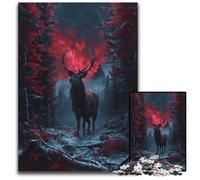 Iris Deer in The Forest Jigsaw Puzzles for Adults 1000 Piece Jigsaw Puzzles for Adults Gift for Men And Women, Daily & Special Occasion 1000 PCS(75x50cm)