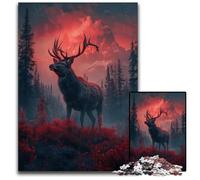 Iris Deer in The Forest Puzzles for 1000 Piece Jigsaw Puzzles for Adults for Teenagers, Family Game Night, BrainChallenging Gift Idea 1000 PCS(38x26cm)