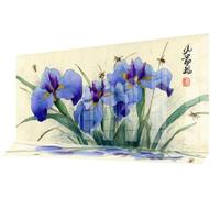 Iris Diamond Art Kits Adults, Large Diamond Painting Adults Paint by Numbers Nature DIY Crystal Art Crafts Kits, Full Round Drill Gem Canvas Pictures for Home Wall Decor Gifts, 71x31Inch C-782