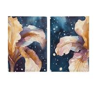 Iris Flower Image Passport Holder Passport Wallet PU Leather Passports Protective Cover Slim Travel Accessories
