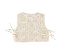 Iris Flower Sleeveless Top White 6 years