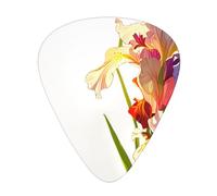 Iris flowers Printed pick set - 12 pieces, thin, medium and thick guitar picks, suitable for guitar, bass, electric guitar and ukulele