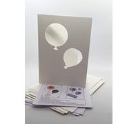 Iris Folding Card Pack Balloons C5 Size Makes 4 Cards DeeCraft