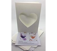 Iris Folding Card Pack Heart C5 Size Makes 4 Cards DeeCraft