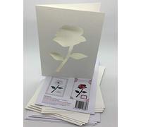 Iris Folding Card Pack Rose C5 Size Makes 4 Cards DeeCraft