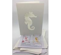 Iris Folding Card Pack Seahorse C5 Size Makes 4 Cards DeeCraft