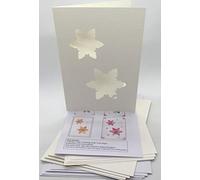 Iris Folding Card Pack Snowflake C5 Size Makes 4 Cards DeeCraft