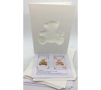 Iris Folding Card Pack Teddy C5 Size Makes 4 Cards DeeCraft