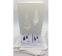 Iris Folding Card Pack Tree x 2 C5 Size Makes 4 Cards DeeCraft
