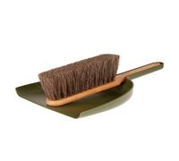 Iris Hantverk Iris Hantverk broom and dustpan set short Moss green