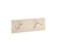 Iris Hantverk Knoppbräda hook rack birch wood 2 hooks