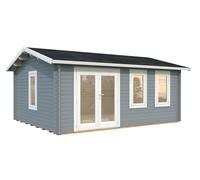 Iris L (5.3x4.1m | 19.1m2 | 44mm) Double Glazed Summer House with Double Doors (2024 Upgraded Model)