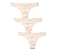 IRIS & LILLY Women's Iris And Lilly 3 Thong, Beige (Pale Nude), 12 (Manufacturer Size:Large)