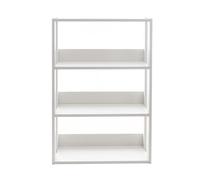 Iris Ohyama, 3-Tier Wooden storage/Side furniture/Storage Cabinet/Open Wood Rack/Shelf display, Adjustable shelf, Design, Office, Living Room - Open Wood Rack - OWR-600 - White Oak, W60 cm
