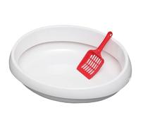 Iris Ohyama Cat Toilet with Scoop, White