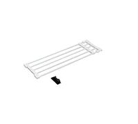 Iris Ohyama, Telescopic Clothes Airer Rack, storage, 5 bars, 75 - 120 cm, without drilling, bathroom, dressing room - Telescopic Storage Rack H-J-NST75 - White
