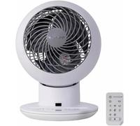 Iris Ohyama Woozoo Globe Air Circulator Fan with Remote Control, PCF-SC15T Table Fan, Desk Fan 5 Speeds, Remote Control Silent Quiet Bedroom Living Room Small Cooling Powerful White