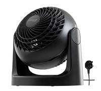 Iris Ohyama Woozoo, PCF-HE15 - Powerful and Quiet Table Fan - 30 W - with Patented 3D Impellers - 360° Rotation - 3 Speeds - For Areas up to 13 m² - Black