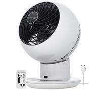 Iris Ohyama Woozoo Table Fan, 30㎡, Desk Fan, White, 5 Speeds, Remote Control, Silent, Quiet, Multidirection Oscillation, For Bedroom, Living Room, Air Circulator, Small, Cooling, Powerful, PCF-SC15T