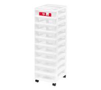 IRIS Plastic Storage, White, 10 Drawer