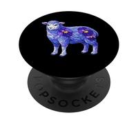 Iris Sheep Flower Gardening Floral PopSockets Adhesive PopGrip