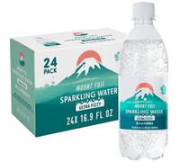 IRIS Sparkling Water Bottles, 16.9 fl oz, 24-Pack, Strong Carbonation from Mount Fuji Spring, Refreshing Japanese Natural Mineral Seltzer Carbonated Soda Water, Product of Japan