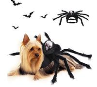 Iris Sprite Halloween Pets Costume Dcecorations for Puppy Cat Dogs Hats Bat Wings (Spider Costume (suit for cats,small dogs))