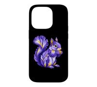 Iris Squirrel Flower Gardening Floral Case for iPhone 14 Pro