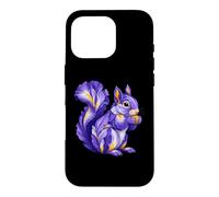 Iris Squirrel Flower Gardening Floral Case for iPhone 16 Pro